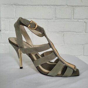 Vintage Miss Sixty Suede and Sequin Maximalist Y2K Heels Size EU 38